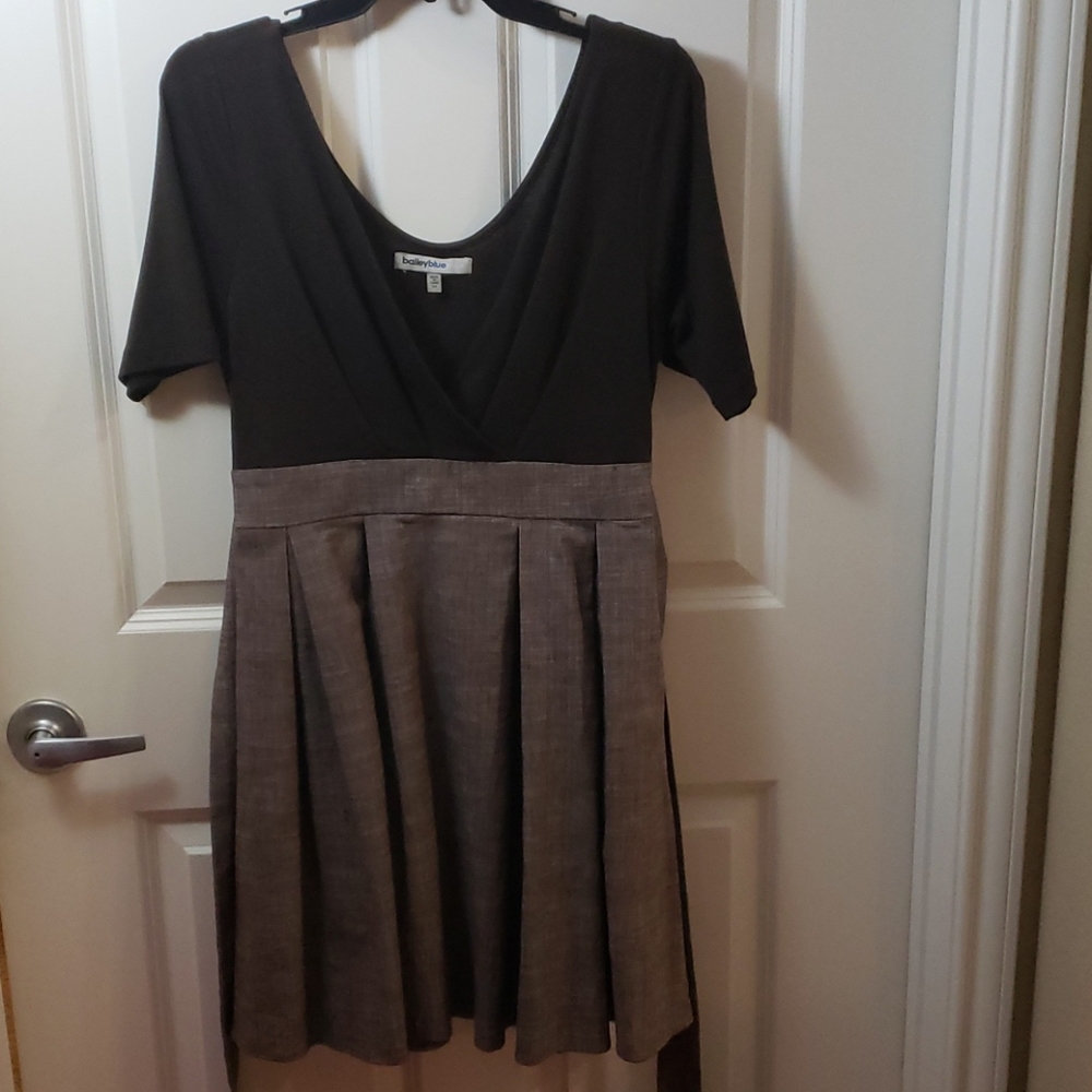 Brown cotton dress